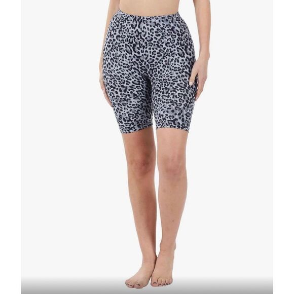 Cheetah Print Biker Shorts - Picture 1 of 5